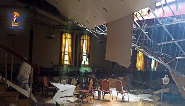 الدفاع المدني بصنعاء يكشف حصيلة ضحايا انهيار سقف صالة النخبة