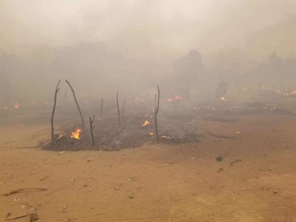 حريق يلتهم مساكن للمهاجرين الأفارقة في مارب