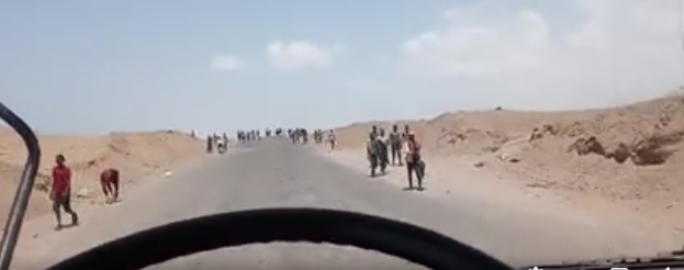 فيديو مرعب يوثق تدفق مئات المهاجرين إلى اليمن(شاهد)