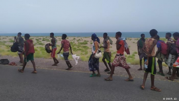  وصول أكثر من 97 ألف مهاجر أفريقي إلى اليمن