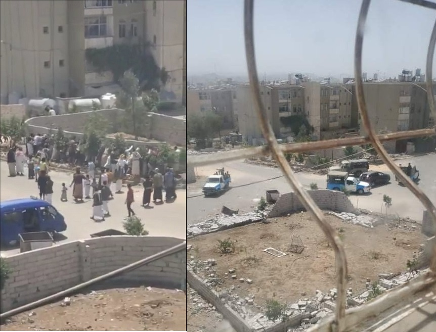 محتجون في صنعاء يهدمون أسوارا شيدها الحوثيون حول مساحات خضراء في سعوان