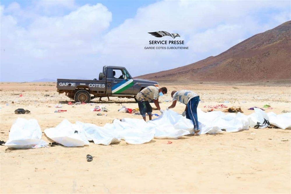 وفاة عشرات المهاجرين اليمنيين غرقا كانوا في طريقهم إلى جيبوتي