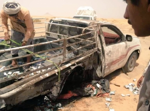 لغم حـ وثي يعطب سيارتين في الخط الرابط بين محافظتي البيضاء وشبوة