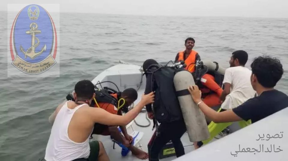 إنقاذ 3 أشخاص من الغرق بسواحل عدن