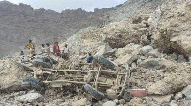 انهيار صخري في البريقة بعدن يخلف عدد من الضحايا