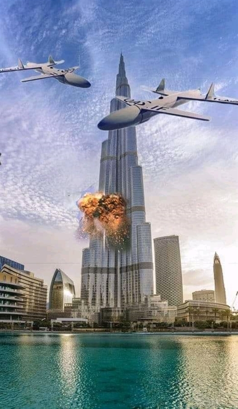 مليشيا الحوثي تنتج مقاطع مصورة لاستهداف برج  خليفة في دبي