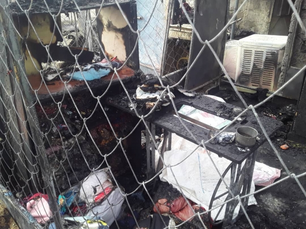 وفاة نازح وإصابة امرأتين بحريق اندلع في خيمة للنازحين بمأرب