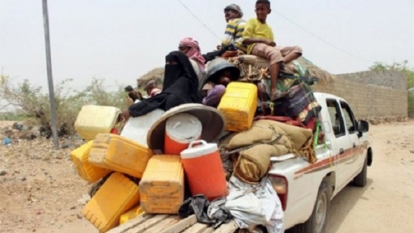 نزوح 37 أسرة يمنية خلال الأسبوع الفائت