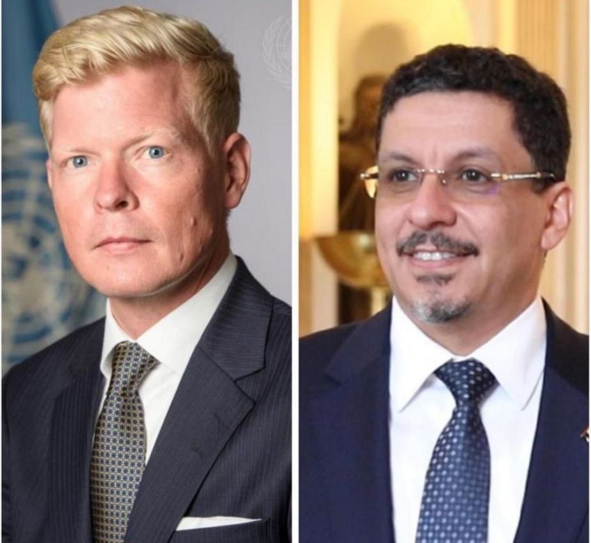 الحكومة اليمنية تبلغ المبعوث الأممي بهجمات الخو  ثيين على موانئ تصدير النفط