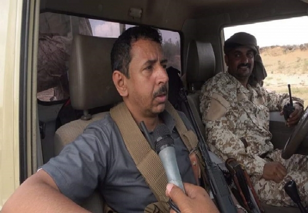 شاهد بالفيديو.. أول تصريح لمحافظ شبوة من الخطوط الأمامية لجبهات القتال في بيحان