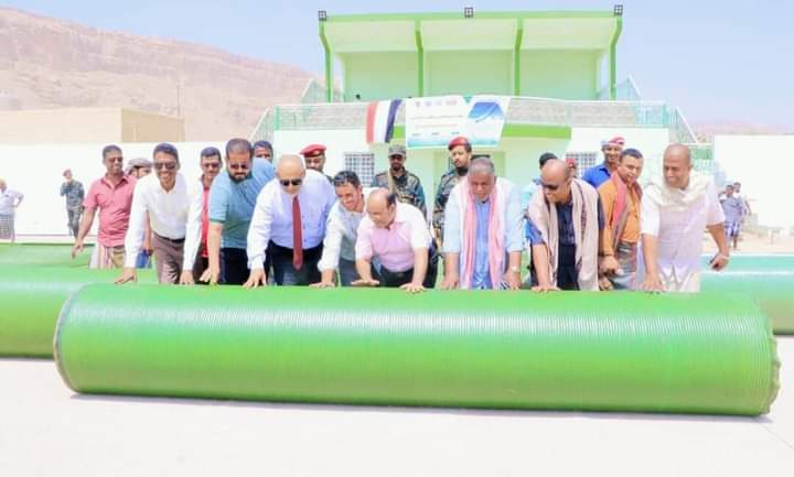 حضرموت.. تدشين تعشيب ملعب نادي البرق الرياضي بتريم