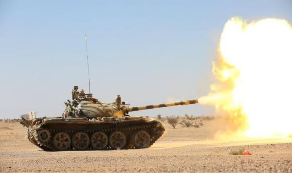  قصف مدفعي للقوات الحكومية على مواقع لل ح وث ييـ ن في الجوف