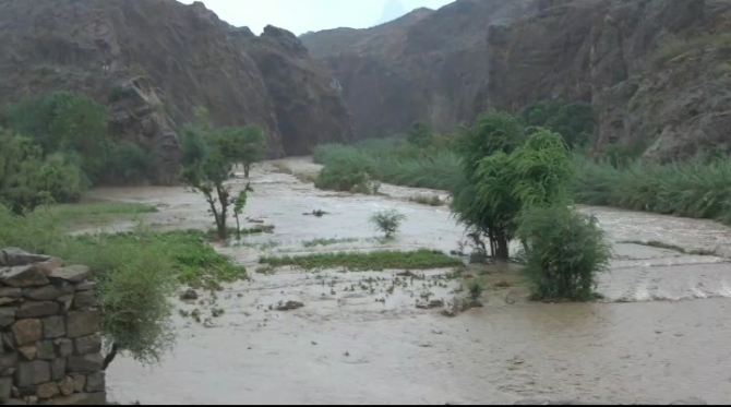 الأمطار تجرف أراضي زراعية في هذه المحافظة (صور)